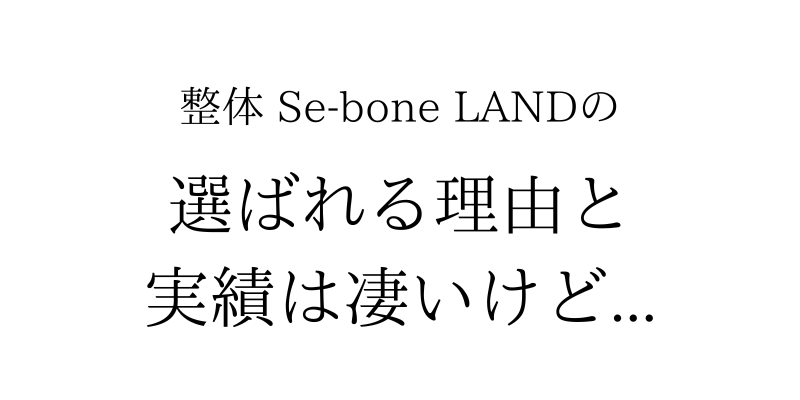 整体Se-bone LAND 中目黒 肩こり 腰痛 頭痛 姿勢 骨盤 目黒区 都内 東京 膝痛 脊柱管狭窄症 ヘルニア 捻挫 歪み 個室 根本治療